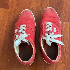 Cole Haan Red Canvas Shoes with White Laces
